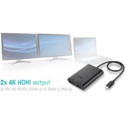 Buy I-TEC USB-C 4K Dual HDMI Adapter - 4K60Hz on both ports, PD passthrough, Plu... in Cyprus, Nicosia, Limassol, Larnaka, Pafos