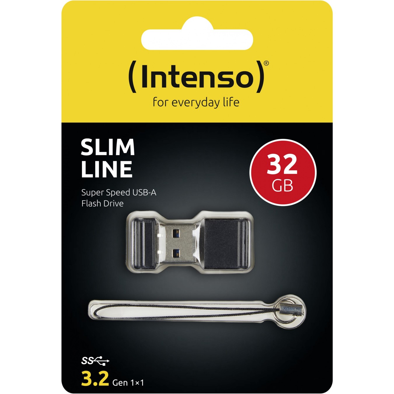 Intenso Stick USB 3.0 32GB - 3532480 - Slim Line Black — Buy in Cyprus with Fast Delivery