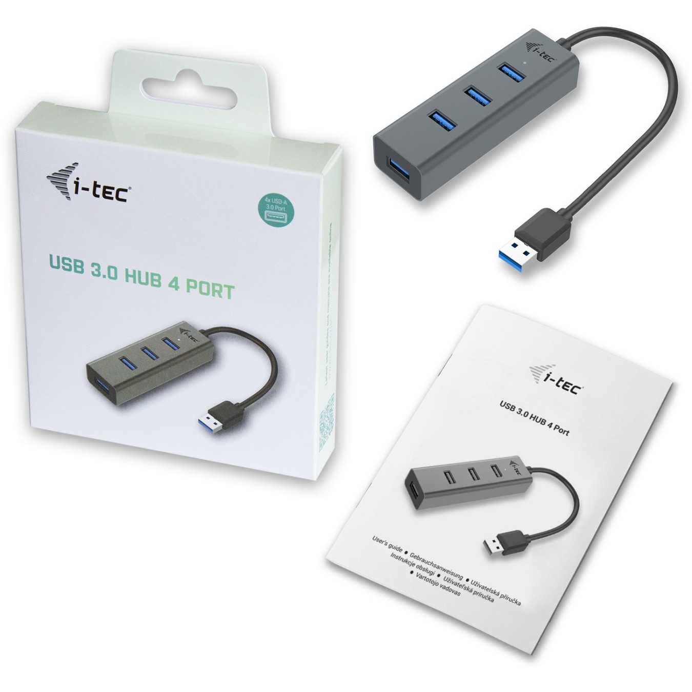 D I-TEC USB 3.0 4-Port Hub - Metal — Buy in Cyprus with Fast Delivery
