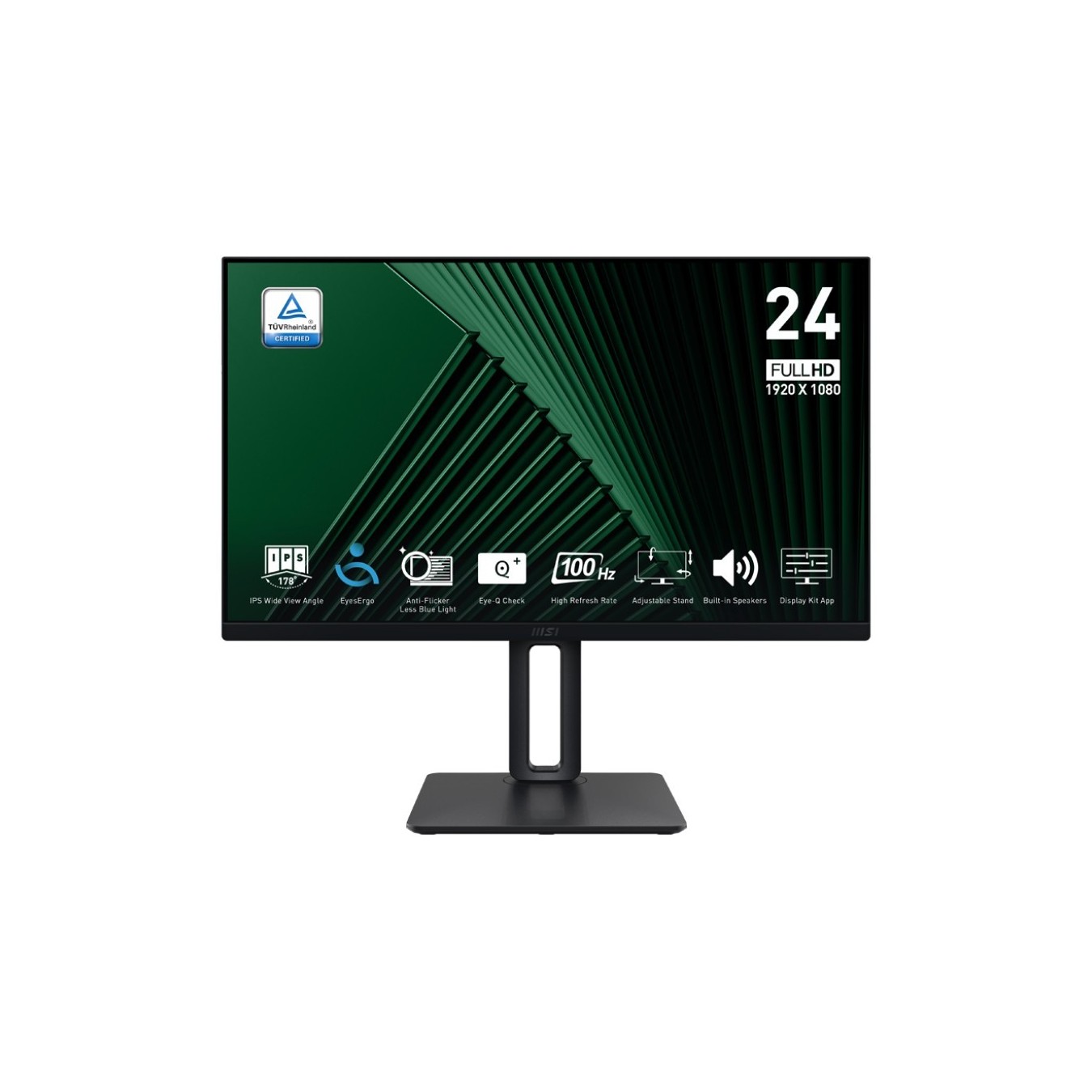 MSI PRO MP245PG - MP245PG - 24" IPS FHD, 100Hz, 4ms, Pivot, HDMI, DP — Buy in Cyprus with Fast Delivery