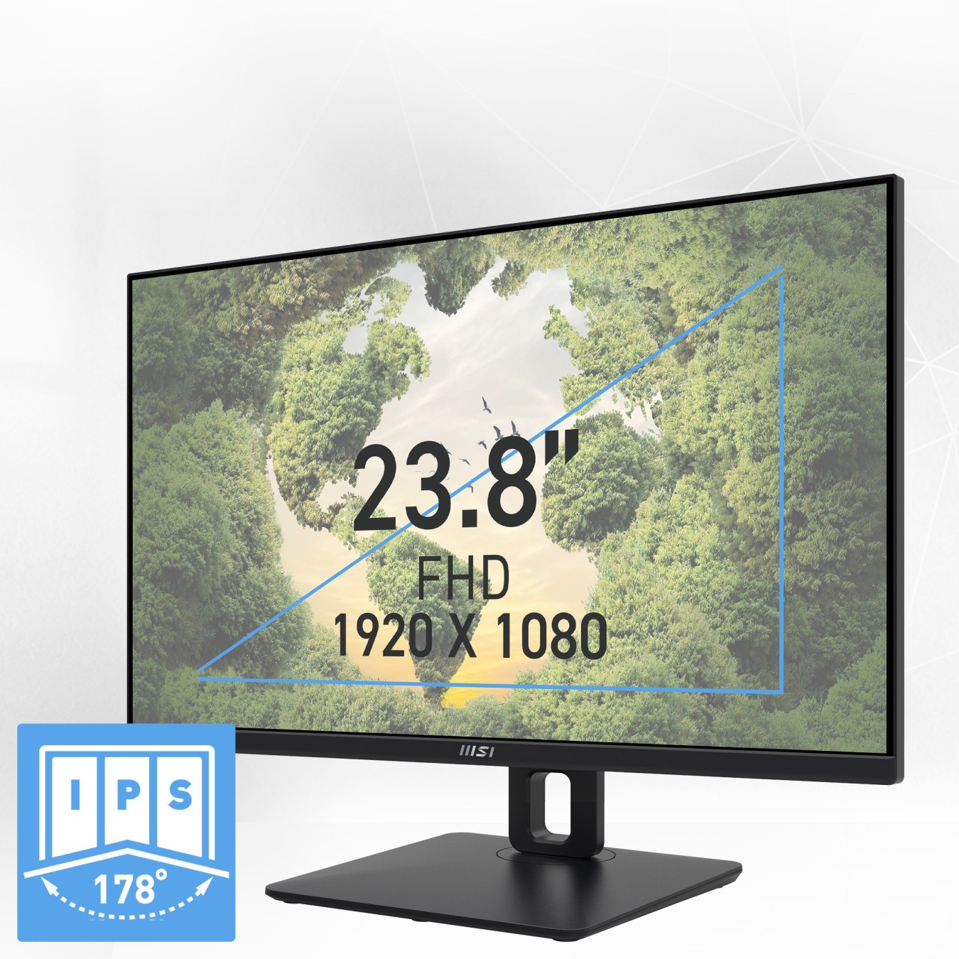 MSI PRO MP245PG - MP245PG - 24" IPS FHD, 100Hz, 4ms, Pivot, HDMI, DP — Buy in Cyprus with Fast Delivery