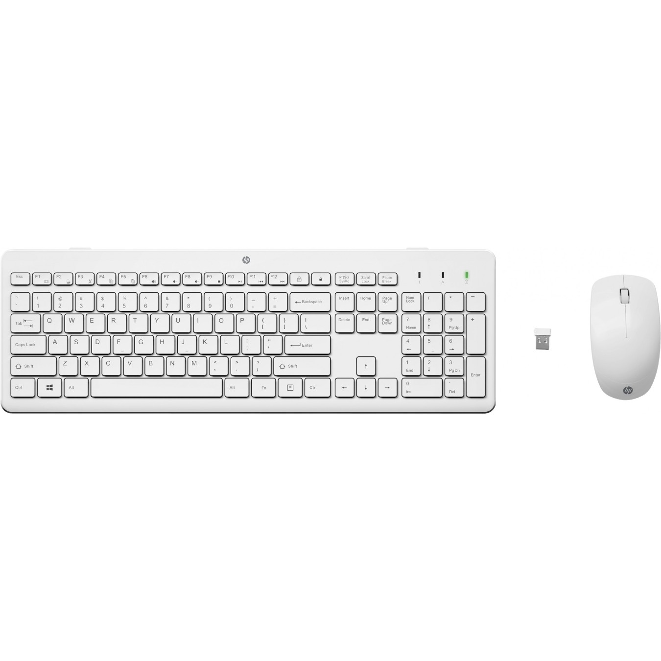 HP Keyboard + Mouse - 230 - Wireless, White, German Layout — Buy in Cyprus with Fast Delivery