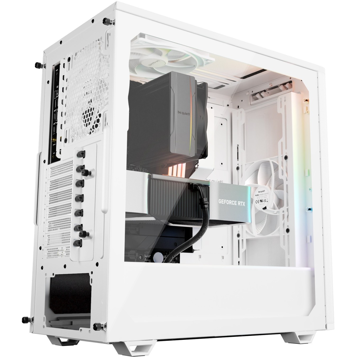 be quiet! Pure Base 501 DX – White Mid-Tower ATX Case 3x 140mm Fans | Armenius Store