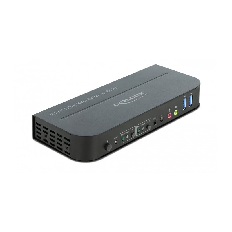 Buy DELOCK HDMI KVM Switch 4K60Hz with USB 3.0 and Audio - Compact enclosure in Cyprus, Nicosia, Limassol, Larnaka, Pafos