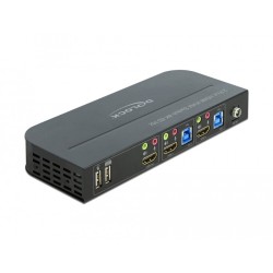 Buy DELOCK HDMI KVM Switch 4K60Hz with USB 3.0 and Audio - Compact enclosure in Cyprus, Nicosia, Limassol, Larnaka, Pafos