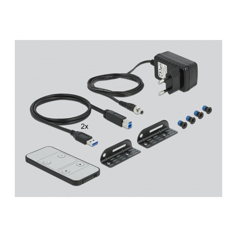 Buy DELOCK HDMI KVM Switch 4K60Hz with USB 3.0 and Audio - Compact enclosure in Cyprus, Nicosia, Limassol, Larnaka, Pafos