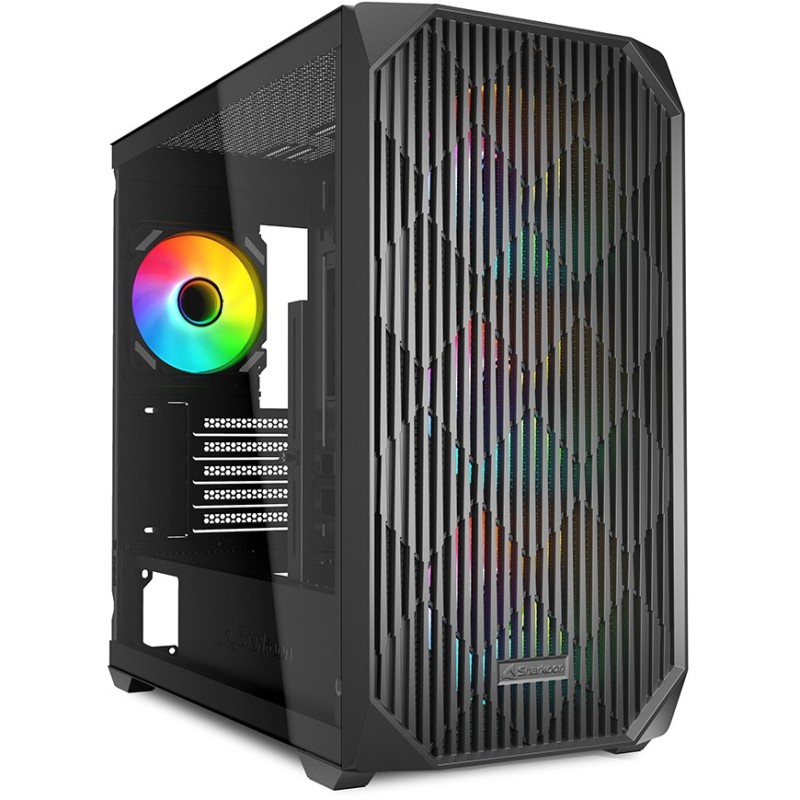 Buy Sharkoon MK3 RGB Micro-ATX Case - MK3 RGB - Black Glass Panel in Cyprus, Nicosia, Limassol, Larnaka, Pafos