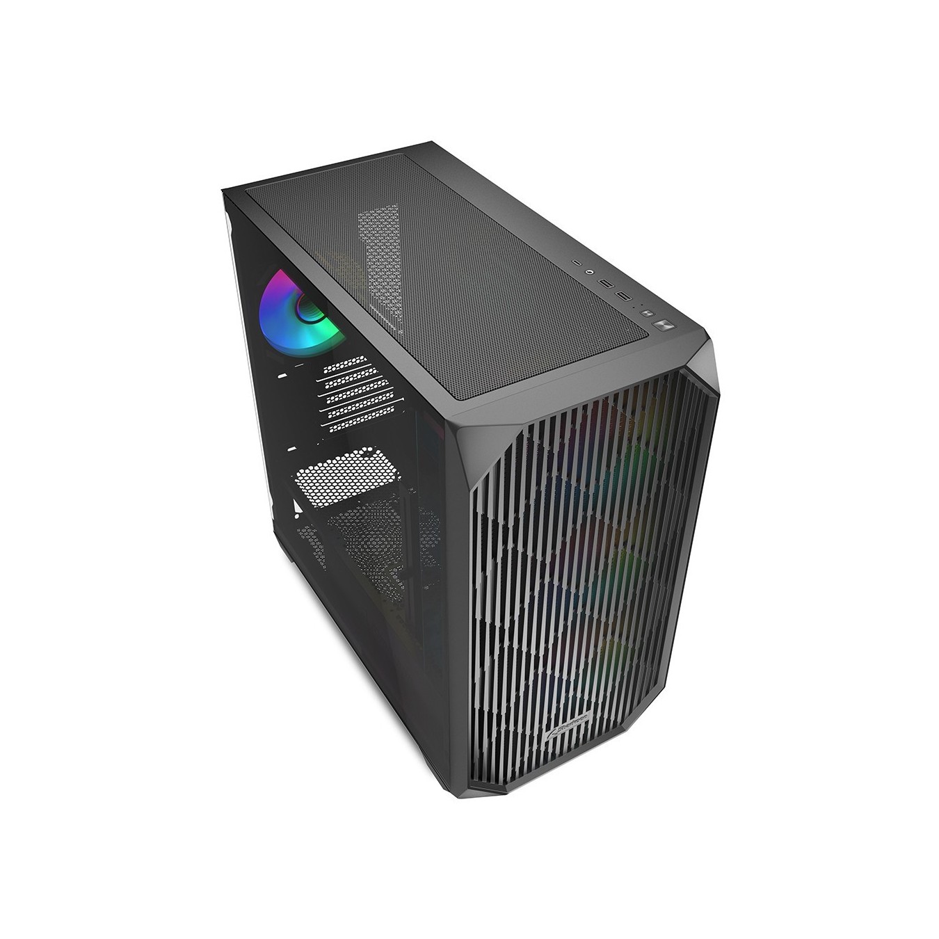 Sharkoon MK3 RGB Micro-ATX Case - MK3 RGB - Black Glass Panel — Buy in Cyprus with Fast Delivery