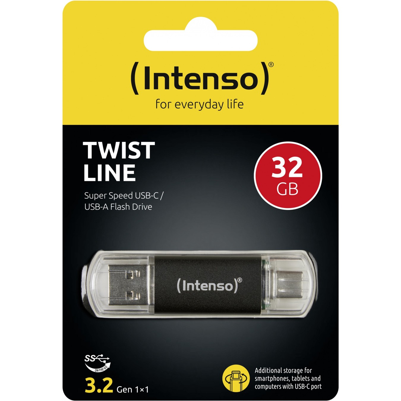STICK 32GB USB 3.2 Intenso - 3539480 - Anthrazit, 32GB, USB 3.2 — Buy in Cyprus with Fast Delivery