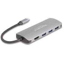 DELOCK 7-Port USB 10Gbps Hub with 4K HDMI Output - USB-C Upstream, PD 3.0 90W — Buy in Cyprus with Fast Delivery