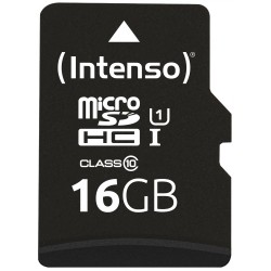 Buy Intenso Micro SD Card 16GB SD-HC UHS-I incl. Adapter - Retail in Cyprus, Nicosia, Limassol, Larnaka, Pafos