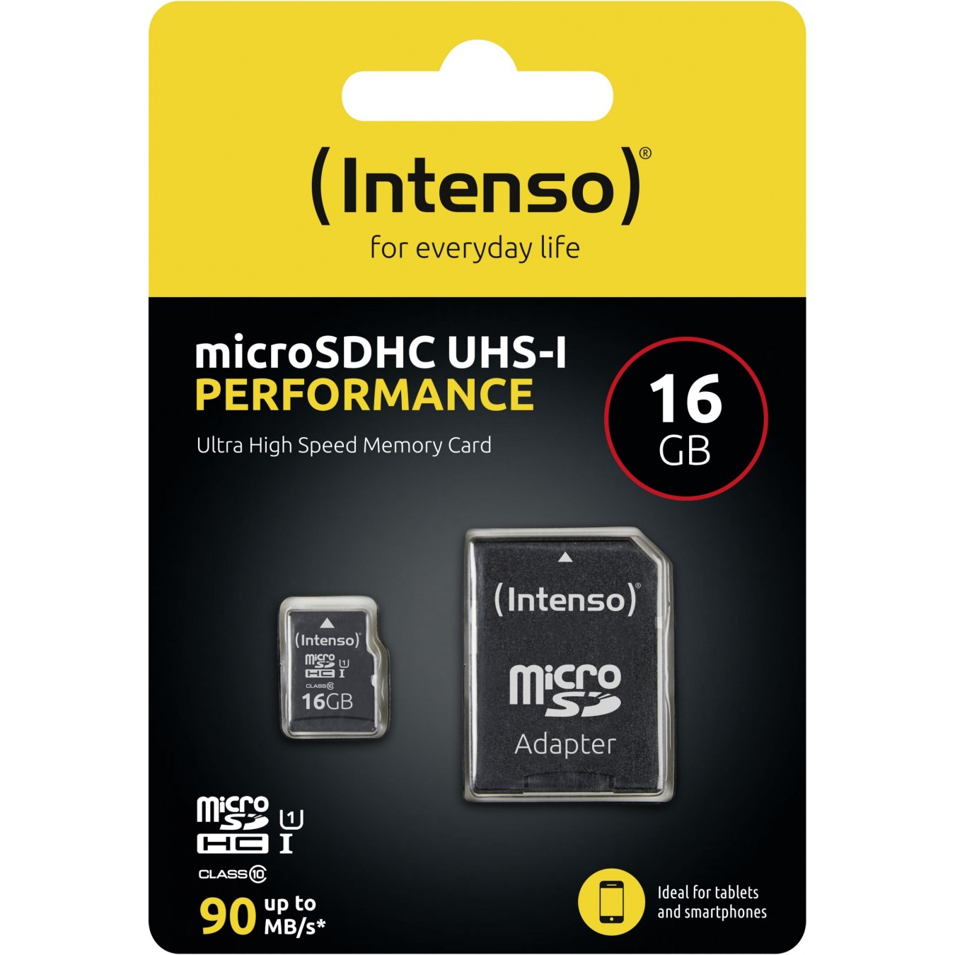 Intenso Micro SD Card 16GB SD-HC UHS-I incl. Adapter - Retail — Buy in Cyprus with Fast Delivery