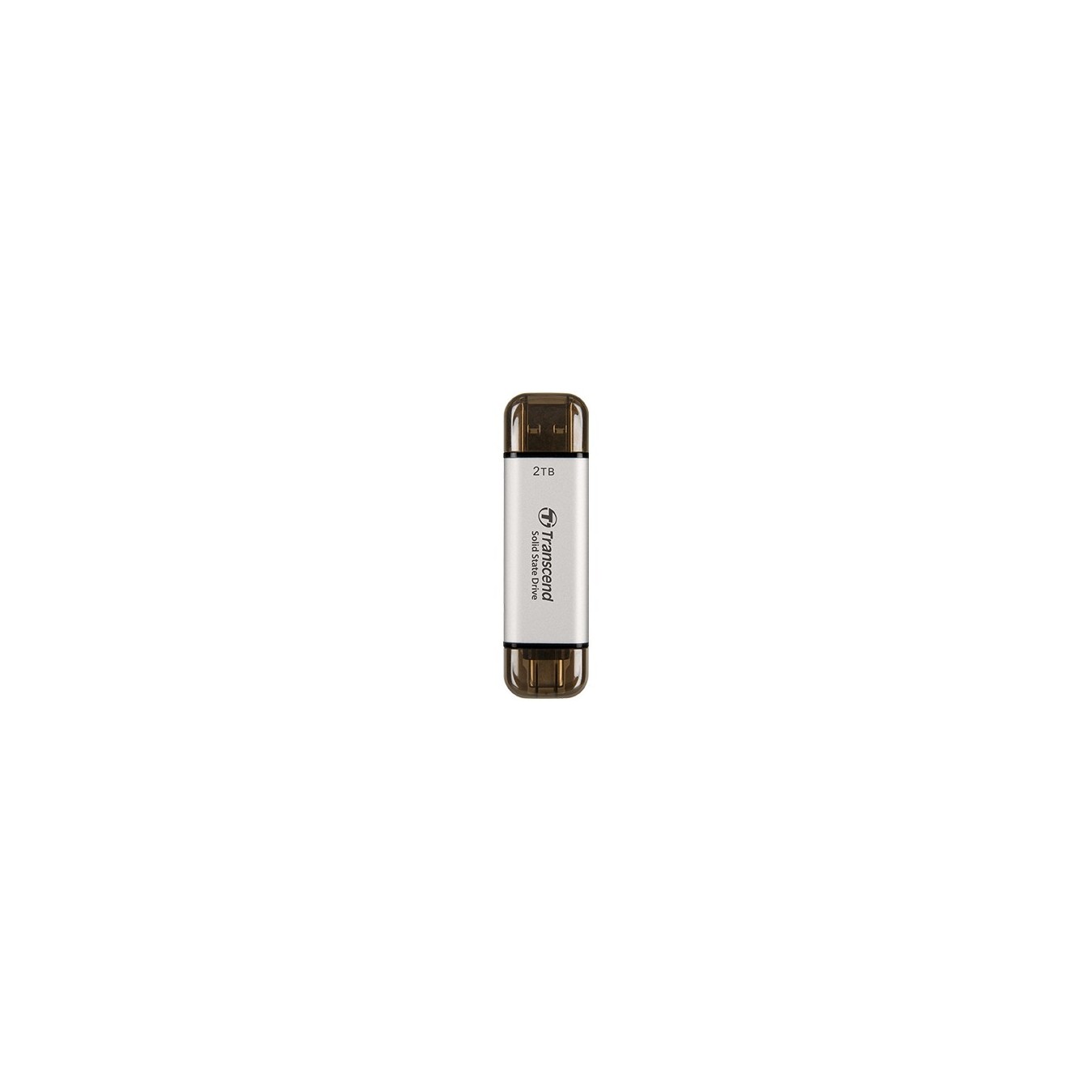 TRANSCEND ESD310S 2TB External SSD USB 3.2 Gen2 Type-C Silver - ESD310S - (Silver, 2TB, USB-C)