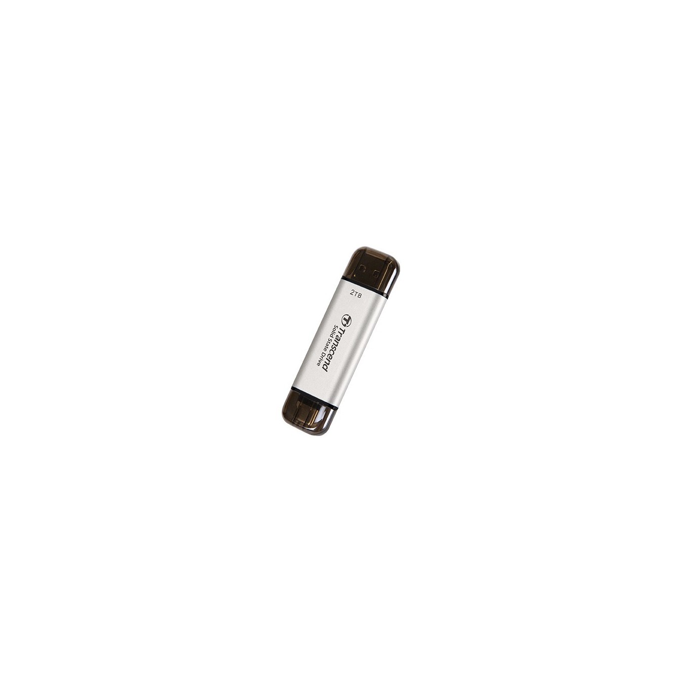 TRANSCEND ESD310S 2TB External SSD USB 3.2 Gen2 Type-C Silver - ESD310S - (Silver, 2TB, USB-C)