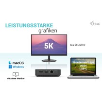 D I-TEC Docking Station USB-C Thunderbolt 3 USB4 - Characteristics (USB-C, Thunderbolt 3, USB4)