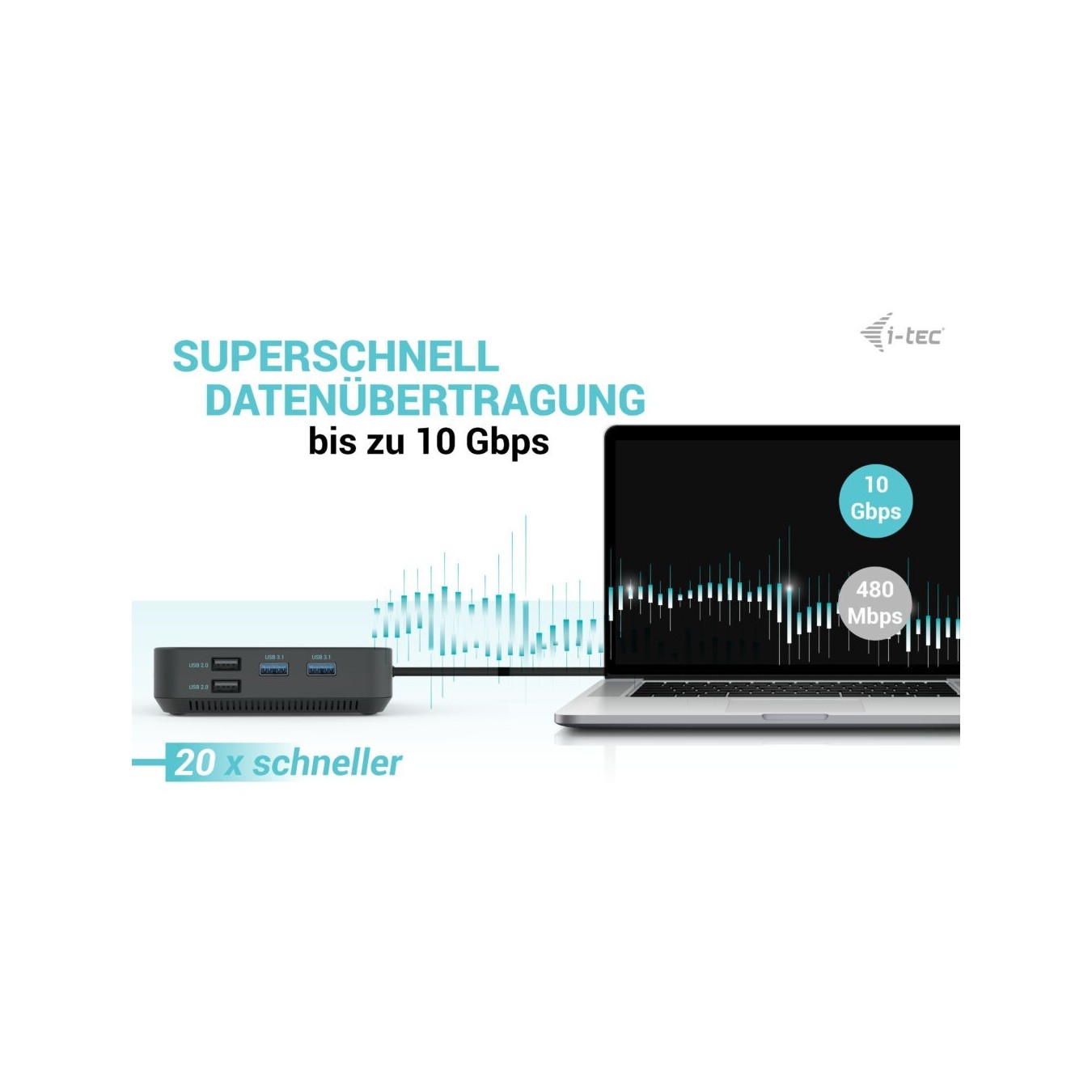 D I-TEC Docking Station USB-C Thunderbolt 3 USB4 - Characteristics (USB-C, Thunderbolt 3, USB4)