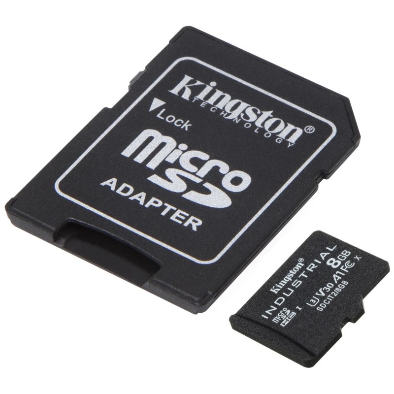 Buy Kingston Industrial microSD Card 8GB - 100 MB/s - with Adapter in Cyprus, Nicosia, Limassol, Larnaka, Pafos