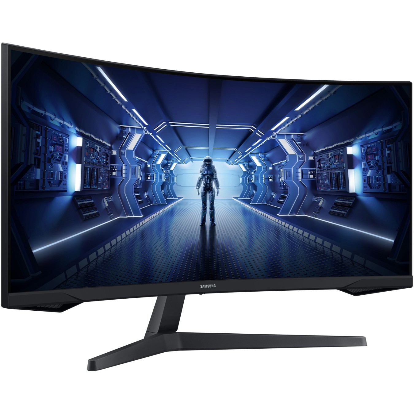 Samsung Odyssey C34G55TWWP Curved Ultrawide Monitor - C34G55TWWP - Black, 34", UWQHD 3440x1440, 144Hz, 1ms