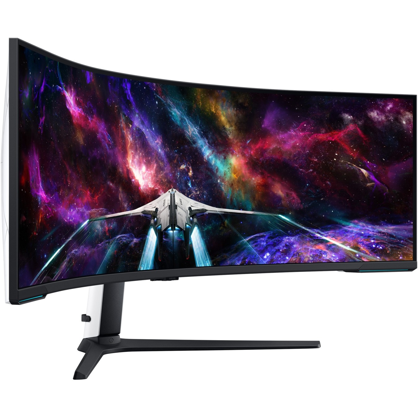 Samsung Odyssey Neo G9 - S57CG954NU - 57in 32:9 VA Curved, 240Hz, 1ms, DP/HDMI/USB, Black/White