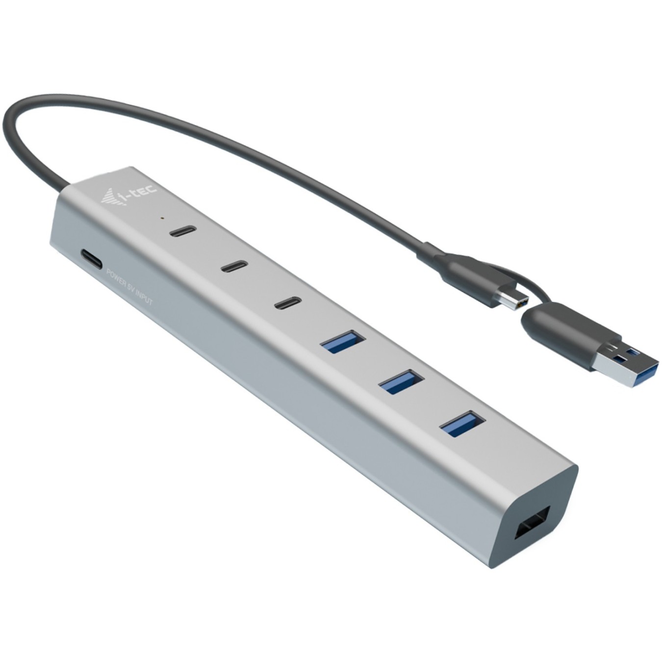 D I-TEC USB-C USB-A 7-Port Aluminum Hub - (3x USB-C 3.2 Gen 1, 4x USB-A 3.2 Gen 1) — Buy in Cyprus with Fast Delivery