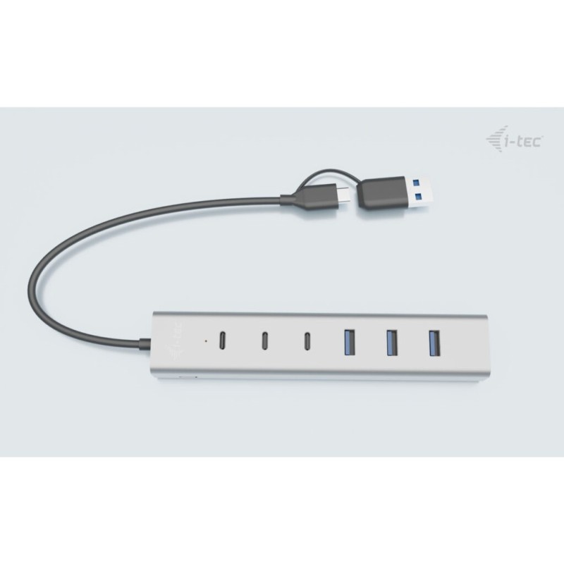 Buy D I-TEC USB-C USB-A 7-Port Aluminum Hub - (3x USB-C 3.2 Gen 1, 4x USB-A 3.2 ... in Cyprus, Nicosia, Limassol, Larnaka, Pafos