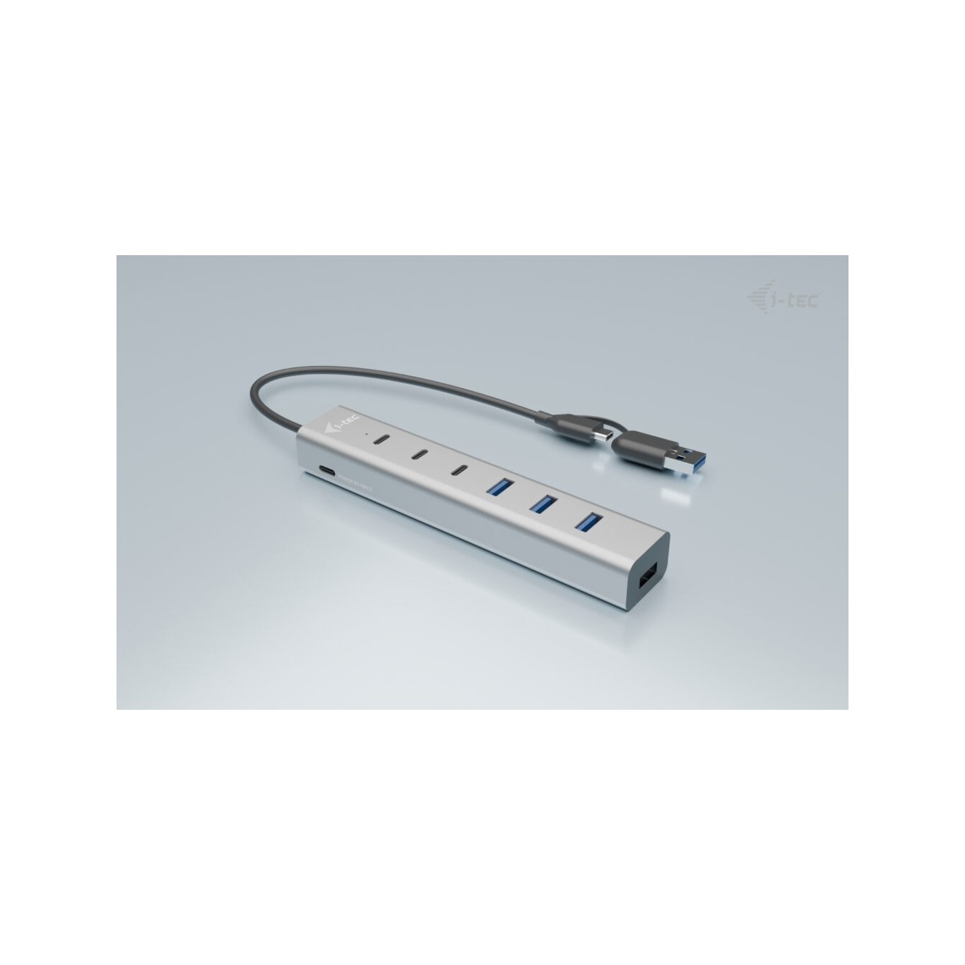 D I-TEC USB-C USB-A 7-Port Aluminum Hub - (3x USB-C 3.2 Gen 1, 4x USB-A 3.2 Gen 1) — Buy in Cyprus with Fast Delivery