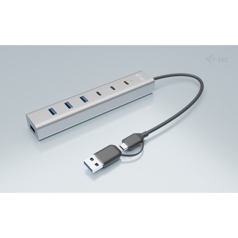 Buy D I-TEC USB-C USB-A 7-Port Aluminum Hub - (3x USB-C 3.2 Gen 1, 4x USB-A 3.2 ... in Cyprus, Nicosia, Limassol, Larnaka, Pafos