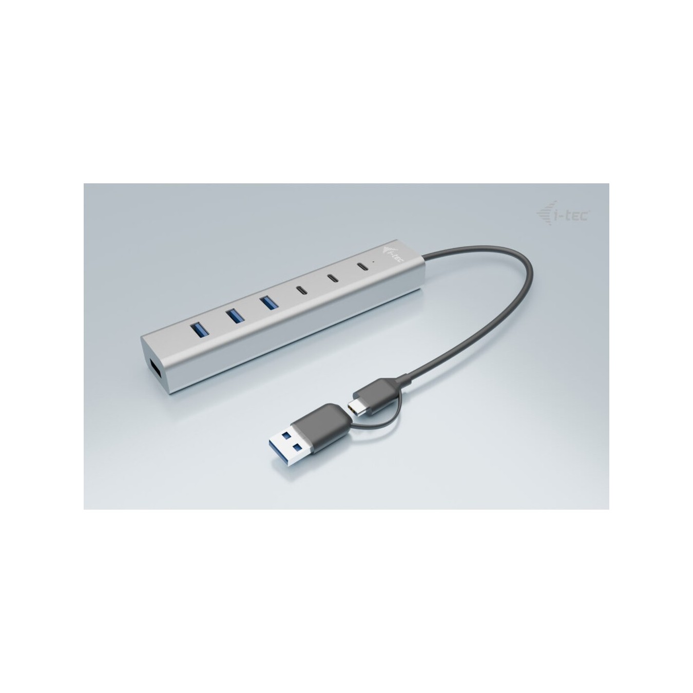 D I-TEC USB-C USB-A 7-Port Aluminum Hub - (3x USB-C 3.2 Gen 1, 4x USB-A 3.2 Gen 1) — Buy in Cyprus with Fast Delivery