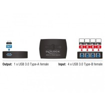 DELOCK USB 3.0 Sharing Switch - 4-1 - 4-Port USB 3.0 Sharing Hub, Plug-and-Play — Buy in Cyprus with Fast Delivery