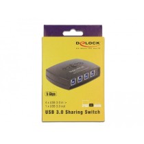 DELOCK USB 3.0 Sharing Switch - 4-1 - 4-Port USB 3.0 Sharing Hub, Plug-and-Play — Buy in Cyprus with Fast Delivery