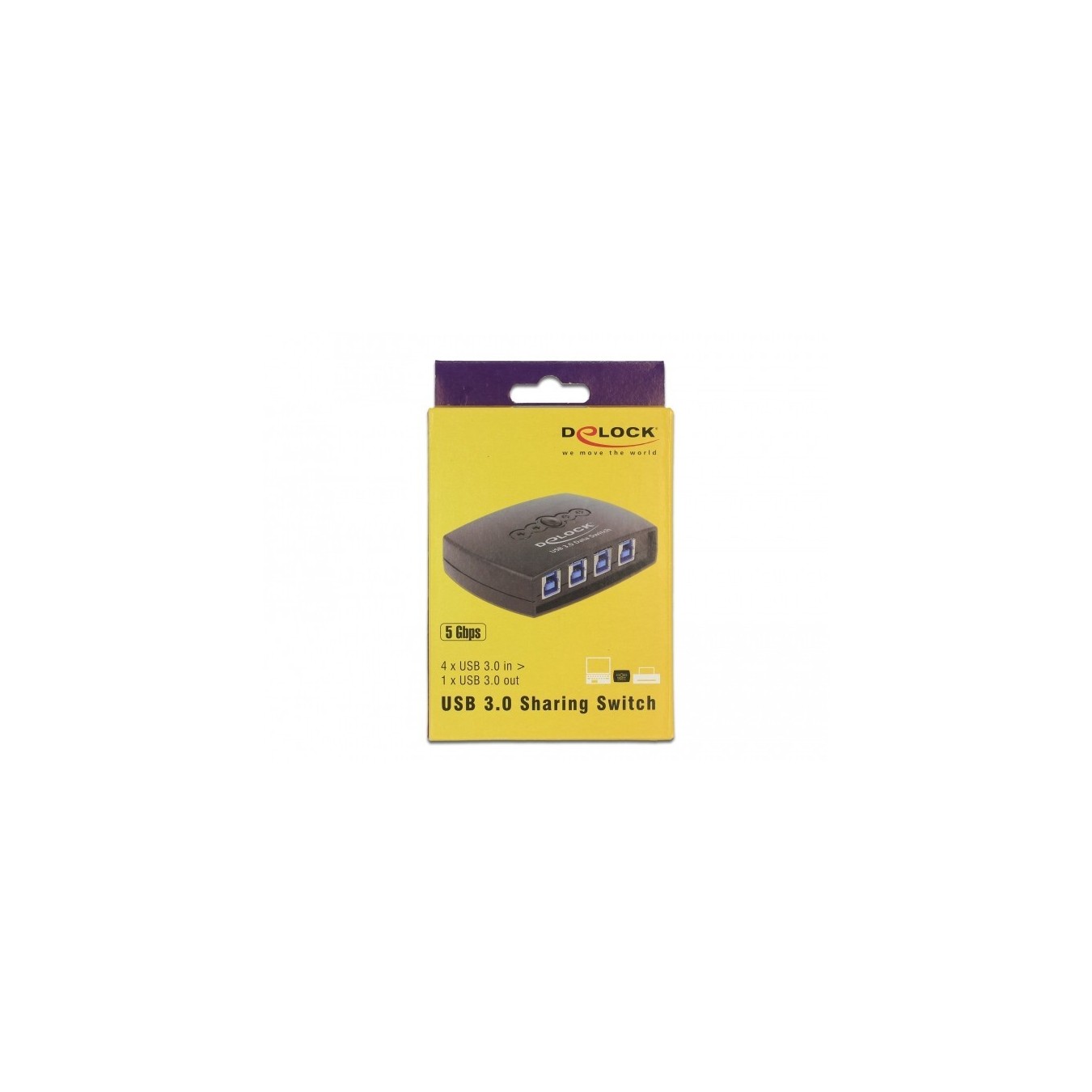 DELOCK USB 3.0 Sharing Switch - 4-1 - 4-Port USB 3.0 Sharing Hub, Plug-and-Play — Buy in Cyprus with Fast Delivery