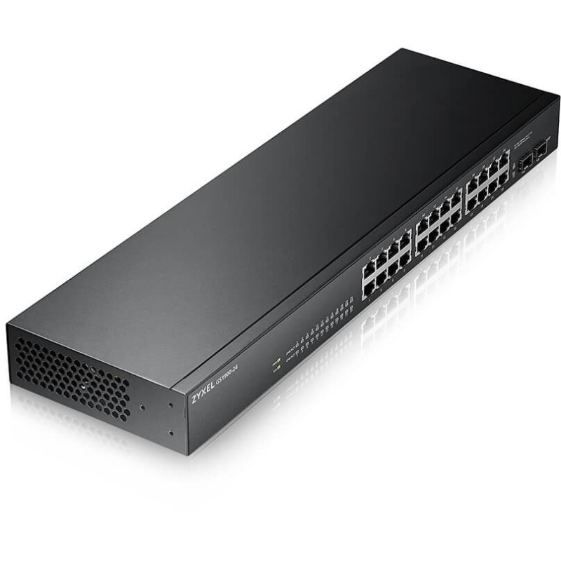 Buy Zyxel GS1900-24 V2 M RM - GS1900-24 V2 - 24-Port Gigabit, 2 PoE Ports, Fanle... in Cyprus, Nicosia, Limassol, Larnaka, Pafos