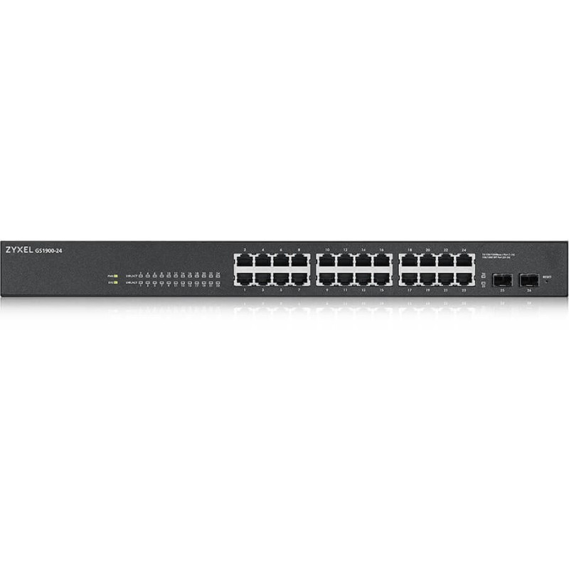 Buy Zyxel GS1900-24 V2 M RM - GS1900-24 V2 - 24-Port Gigabit, 2 PoE Ports, Fanle... in Cyprus, Nicosia, Limassol, Larnaka, Pafos