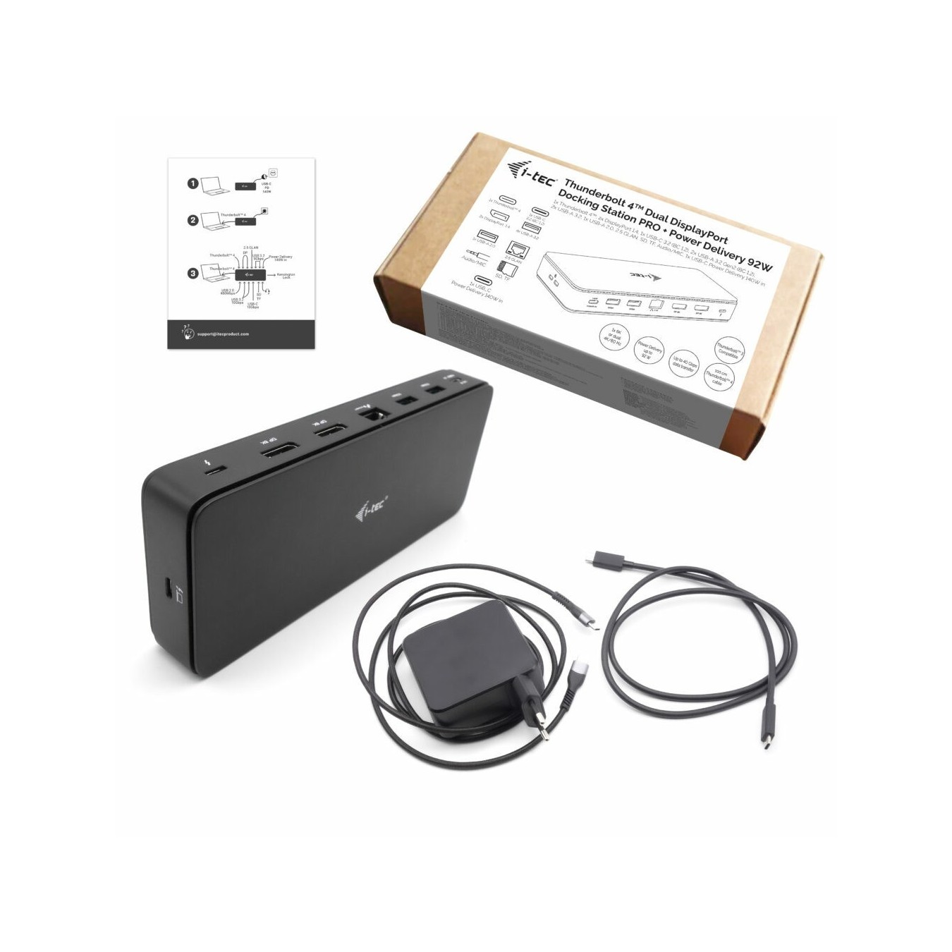 DI-TEC TB4 Gen 3 Dock 2x Display - TB4 Gen 3 - 2x Display, Thunderbolt 4 — Buy in Cyprus with Fast Delivery