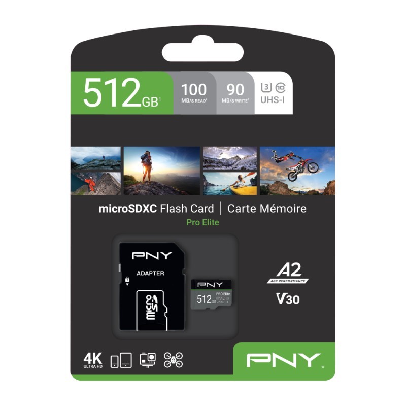Buy CARD Micro XC Card 512GB microSDXC - PNY Pro Elite in Cyprus, Nicosia, Limassol, Larnaka, Pafos