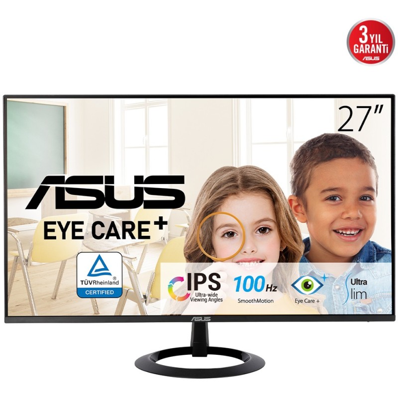 Buy ASUS Eye Care VZ27EHF - VZ27EHF - 27-inch FHD (1920x1080), HDMI, Eye Care in Cyprus, Nicosia, Limassol, Larnaka, Pafos