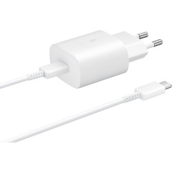 Buy Samsung Galaxy 25W USB-C Fast Charger with 1m Cable - White OEM in Cyprus, Nicosia, Limassol, Larnaka, Pafos