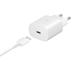 Buy Samsung Galaxy 25W USB-C Fast Charger with 1m Cable - White OEM in Cyprus, Nicosia, Limassol, Larnaka, Pafos