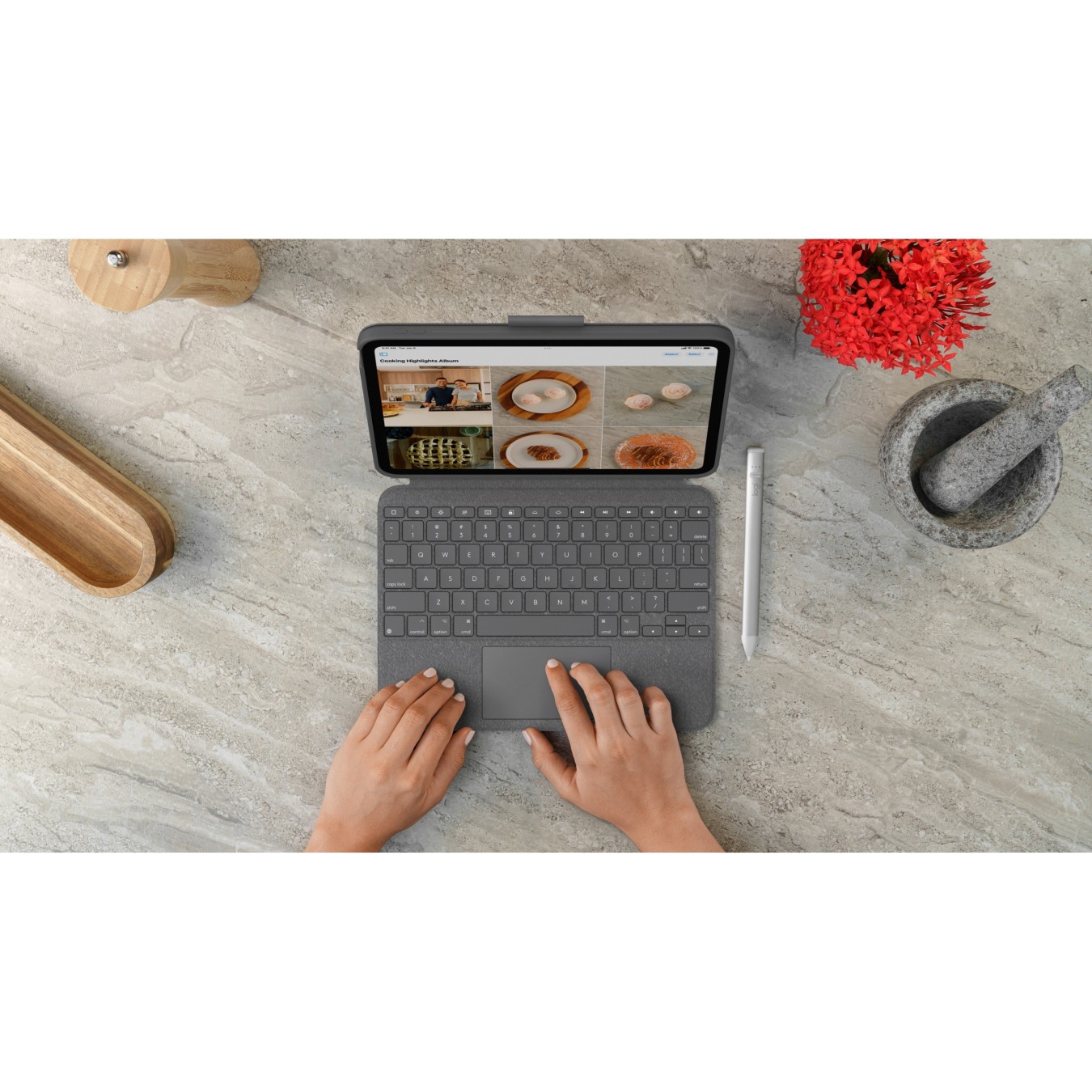 Logitech Combo Touch iPad (2022) - Grey US Layout — Buy in Cyprus with Fast Delivery