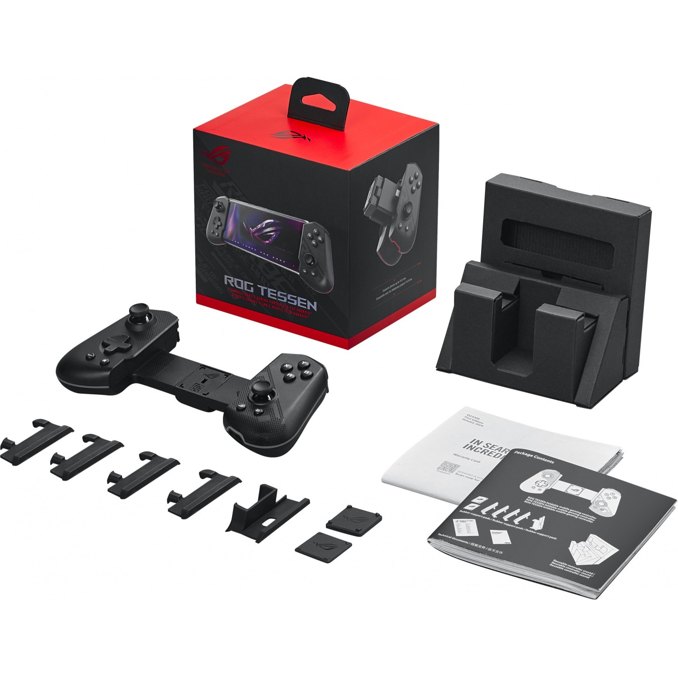 Asus ROG Tessen Mobile Controller - Gamepad (Android/iOS, Bluetooth 5.x, Rechargeable 21-30 h)