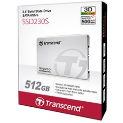 Buy TRANSCEND SSD230S 512GB SSD - SSD230S - 2.5in SATA III, 3D TLC, aluminium case in Cyprus, Nicosia, Limassol, Larnaka, Pafos