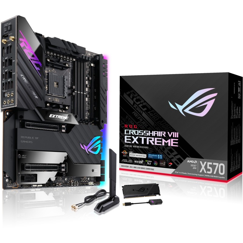 Buy ASUS ROG Crosshair VIII Extreme AM4 X570 - Crosshair VIII Extreme - E-ATX, D... in Cyprus, Nicosia, Limassol, Larnaka, Pafos