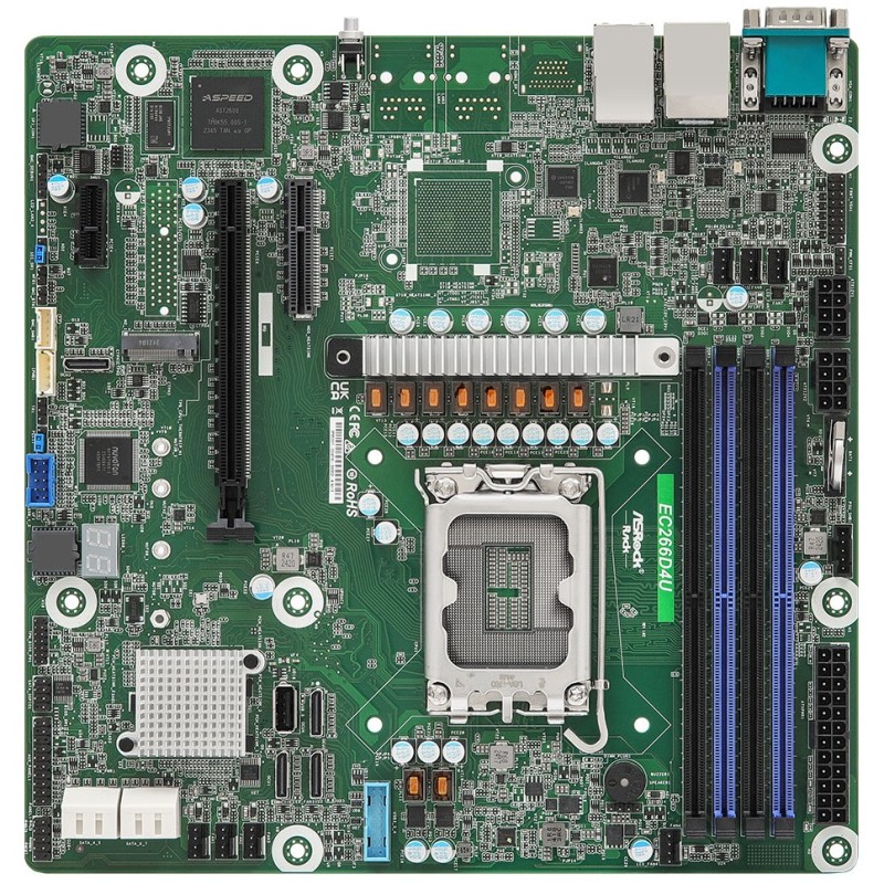 Buy ASRock Mainboard EC266D4U - Micro-ATX LGA1700 DDR5-only in Cyprus, Nicosia, Limassol, Larnaka, Pafos