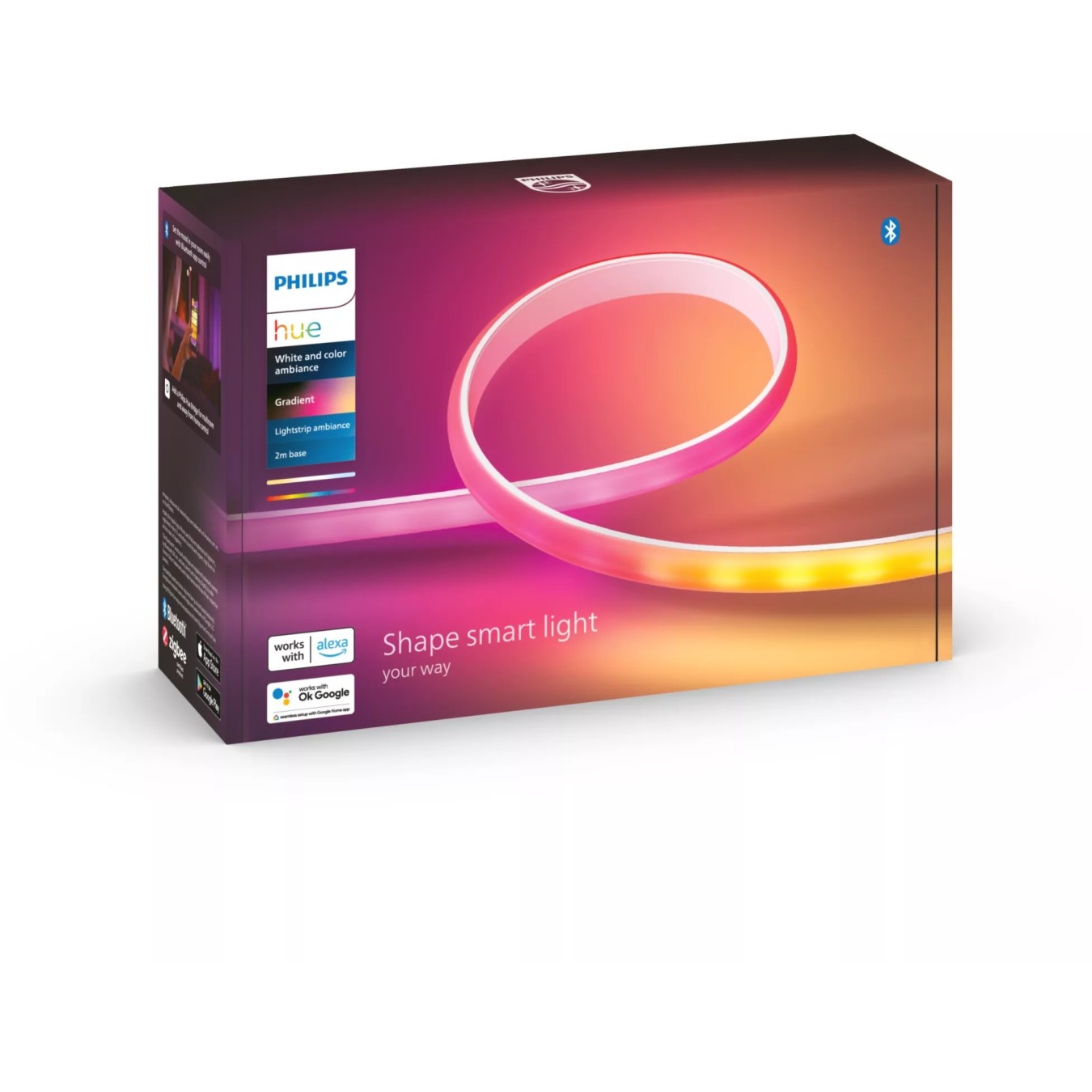 Philips Hue Gradient Ambiance Lightstrip - RGB, Zigbee, 2 m — Buy in Cyprus with Fast Delivery