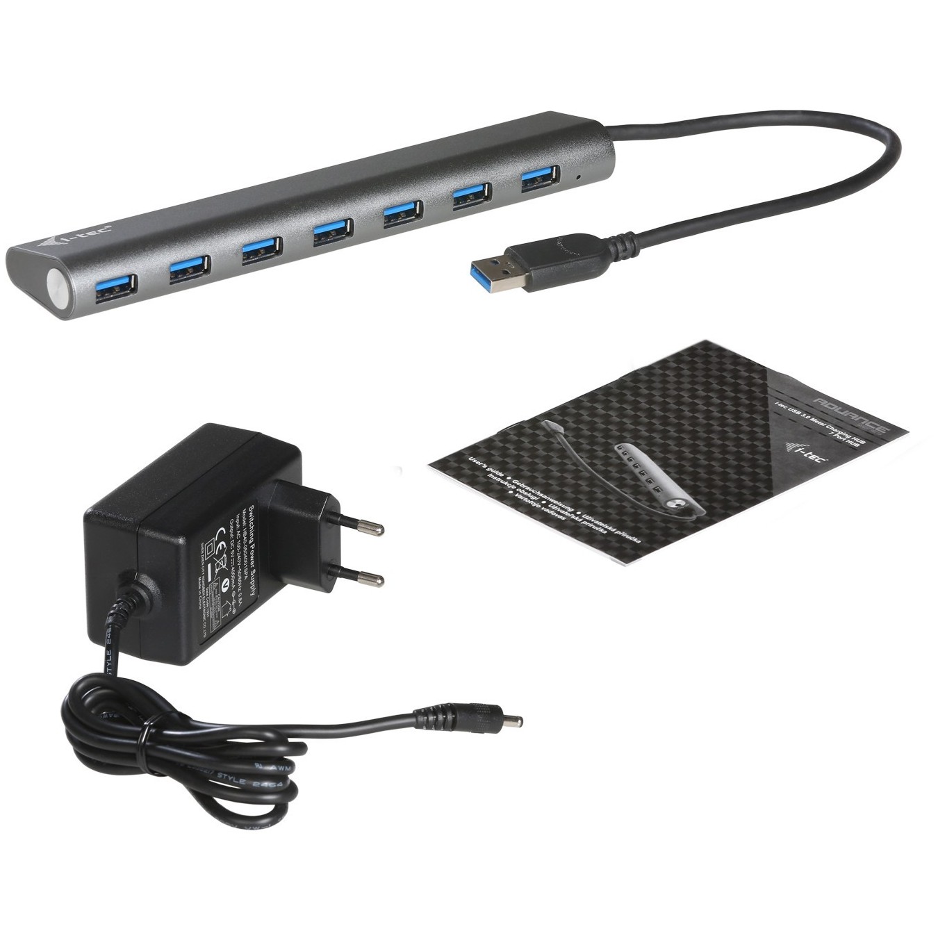 D I-TEC USB 3.0 7-Port HUB ALU - Aluminum USB-A Hub — Buy in Cyprus with Fast Delivery