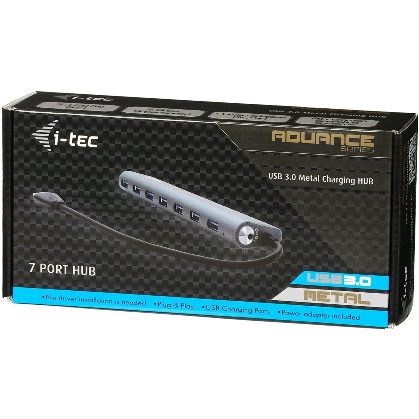 D I-TEC USB 3.0 7-Port HUB ALU - Aluminum USB-A Hub — Buy in Cyprus with Fast Delivery