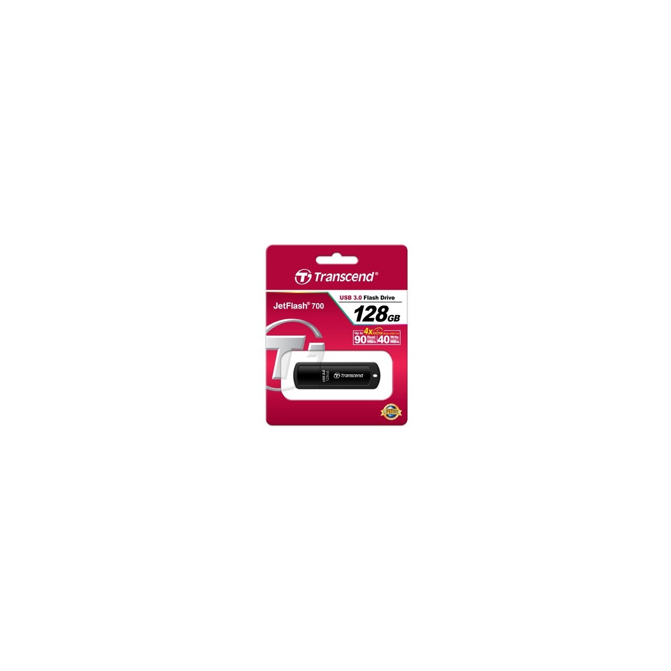 Transcend JetFlash USB 3.0 128GB Flash Drive - JetFlash 700 - Black — Buy in Cyprus with Fast Delivery