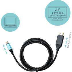 Buy I-TEC USB-C HDMI Cable 4K 2M - Characteristics (4K, USB-C to HDMI, 2m) in Cyprus, Nicosia, Limassol, Larnaka, Pafos