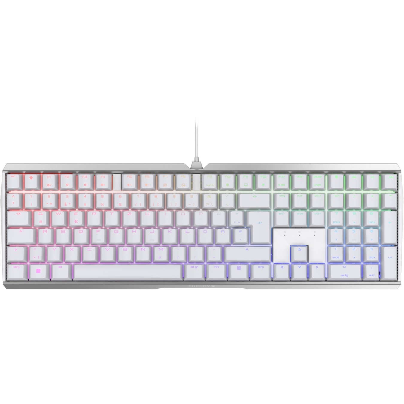 CHERRY TAS MX 3.0S RGB - 3.0S - White, DE Layout, MX Red, Wired — Buy in Cyprus with Fast Delivery