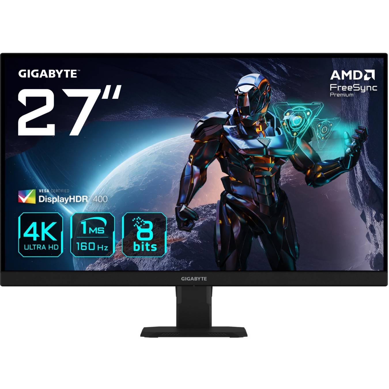 GIGABYTE GS27U EK 27-inch 4K IPS Monitor - GS27U EK - 160 Hz, HDR400, HDMI 2.1 x2, DP 1.4 — Buy in Cyprus with Fast Delivery